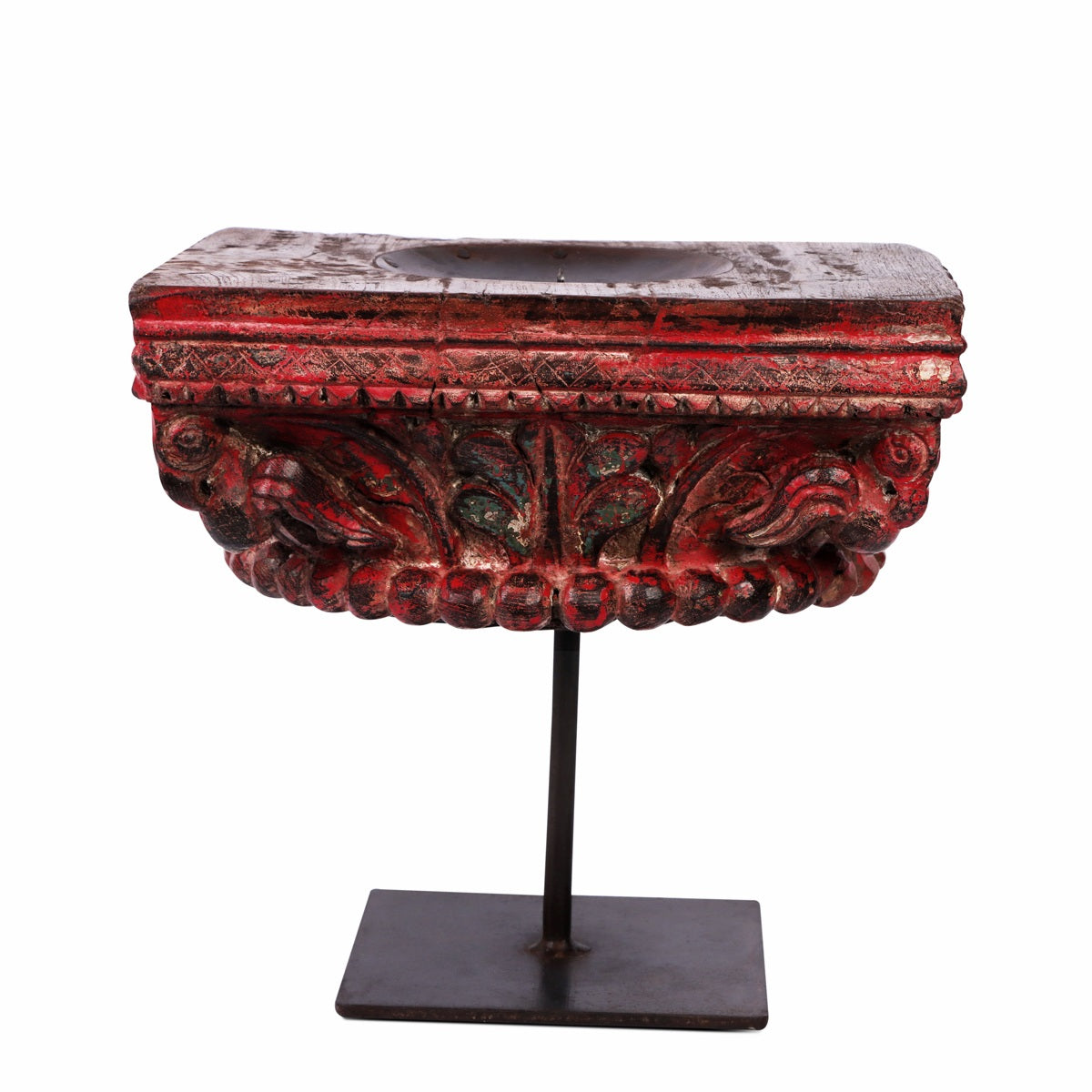 Vintage Carved Candle Stand