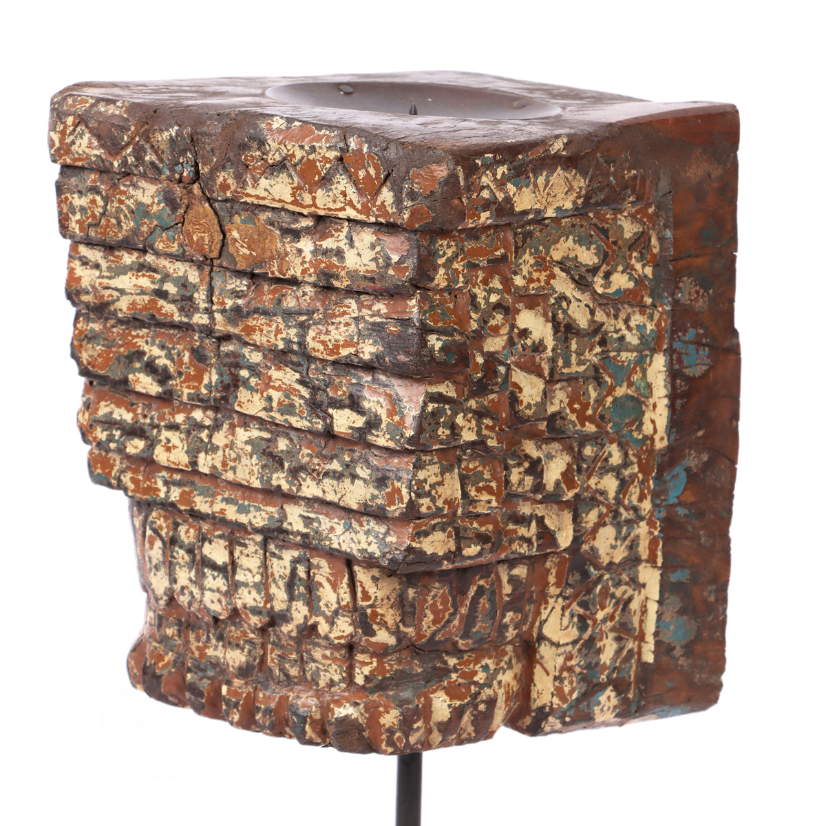 Vintage Carved Candle Stand