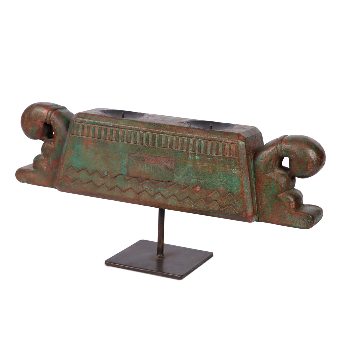Vintage Carved Candle Stand