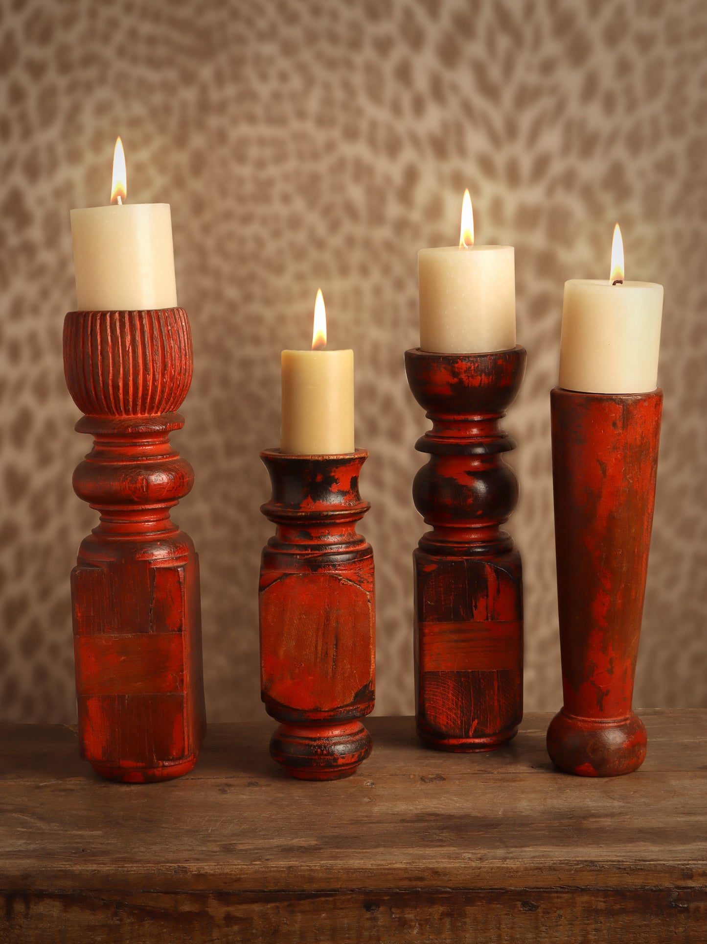 Bedpost candle stand