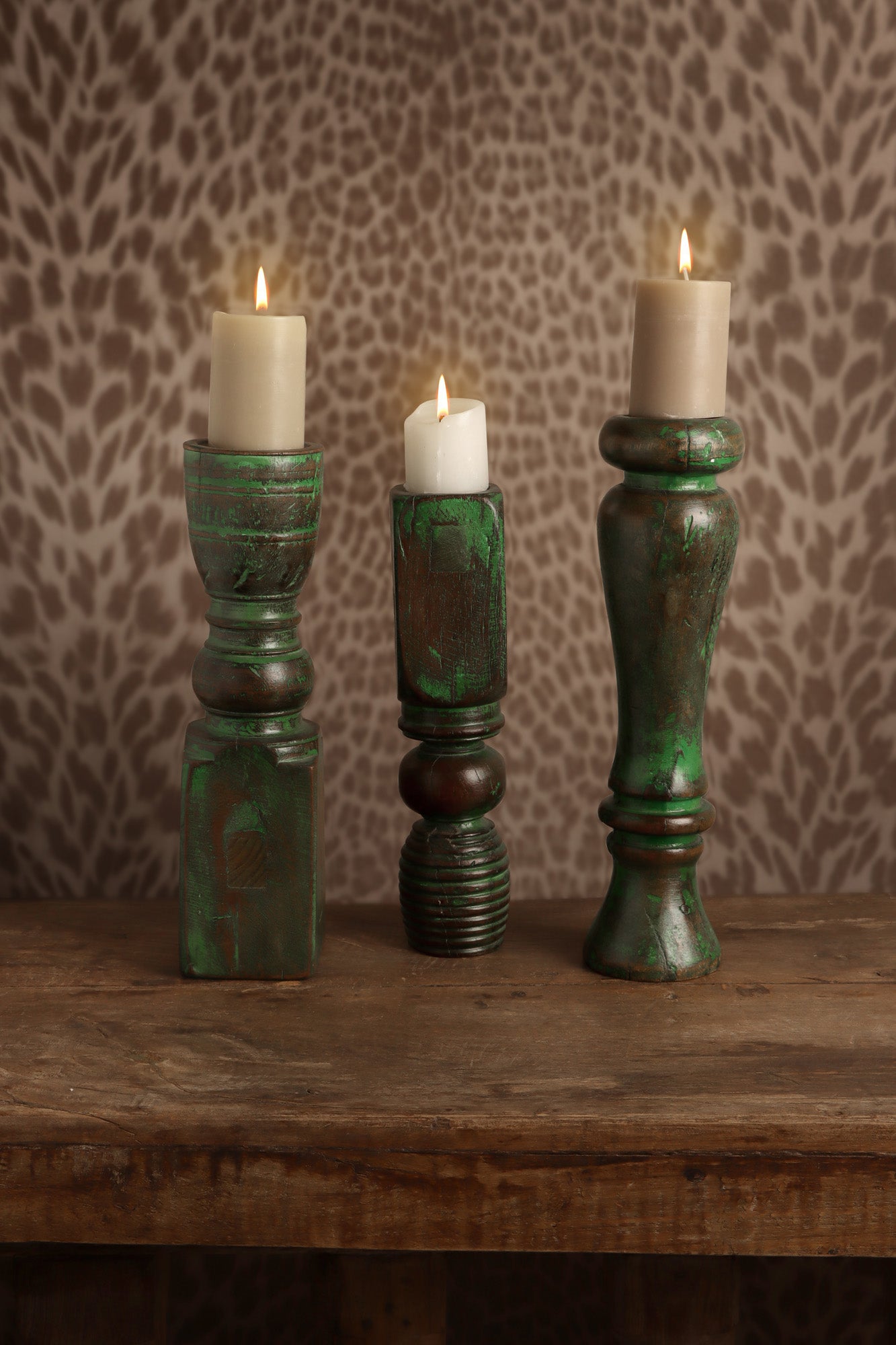 Bedpost candle stand