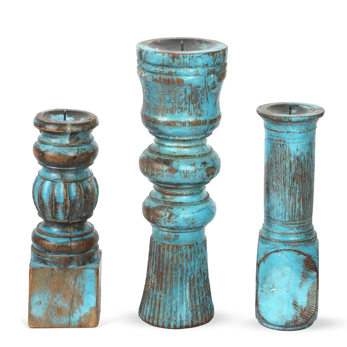 Bedpost candle stand