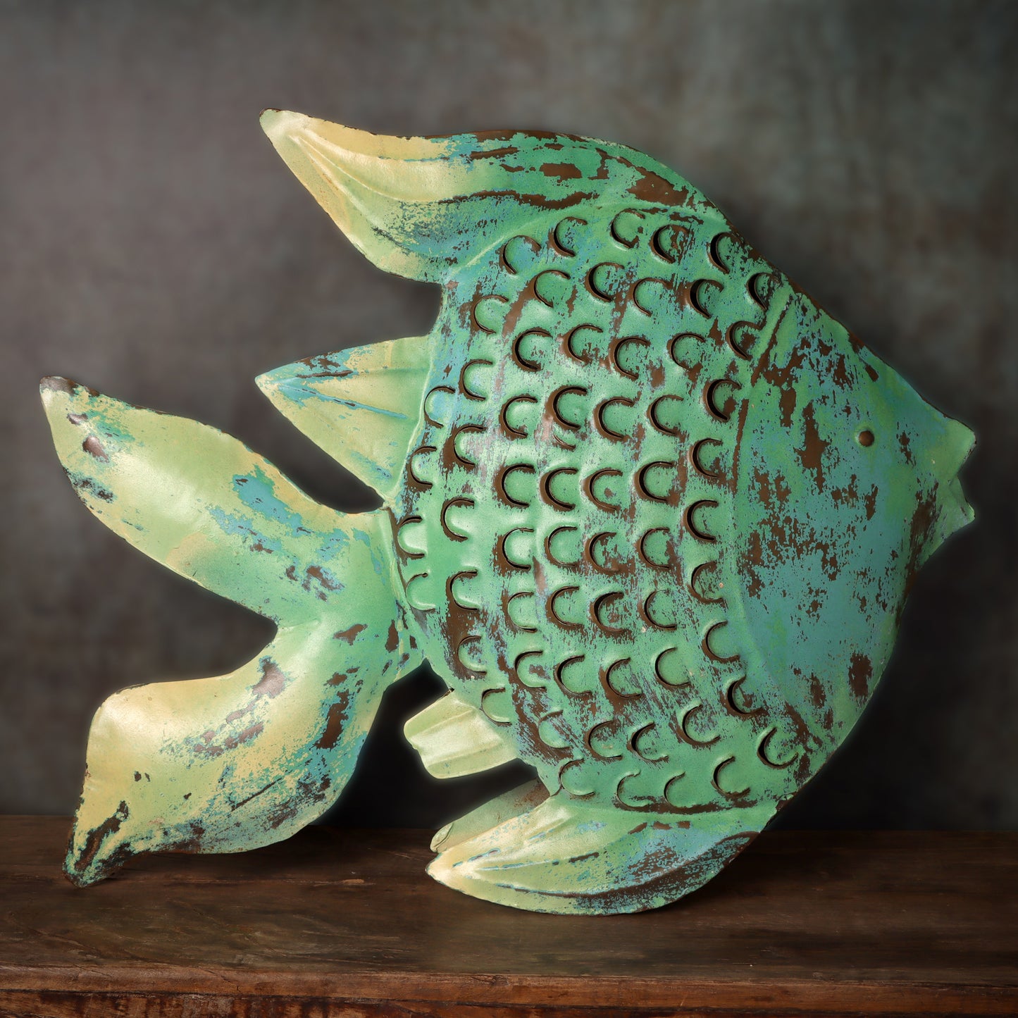 Metal Fish Candle stand