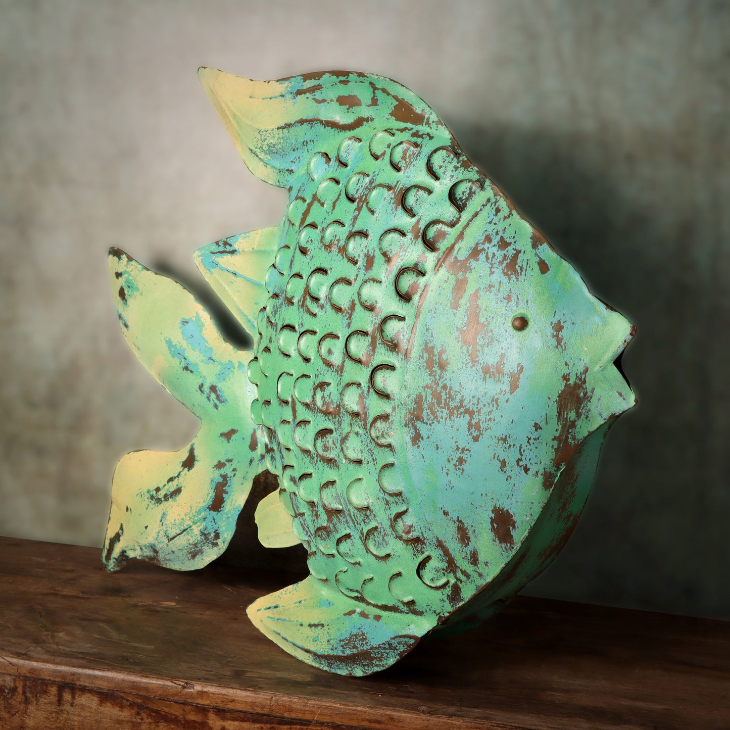 Metal Fish Candle stand