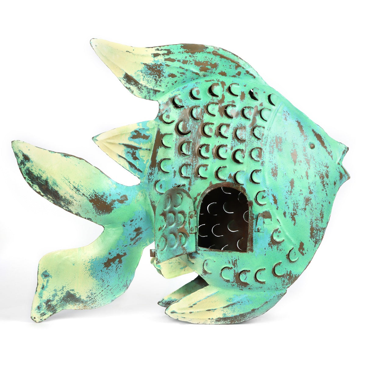 Metal Fish Candle stand