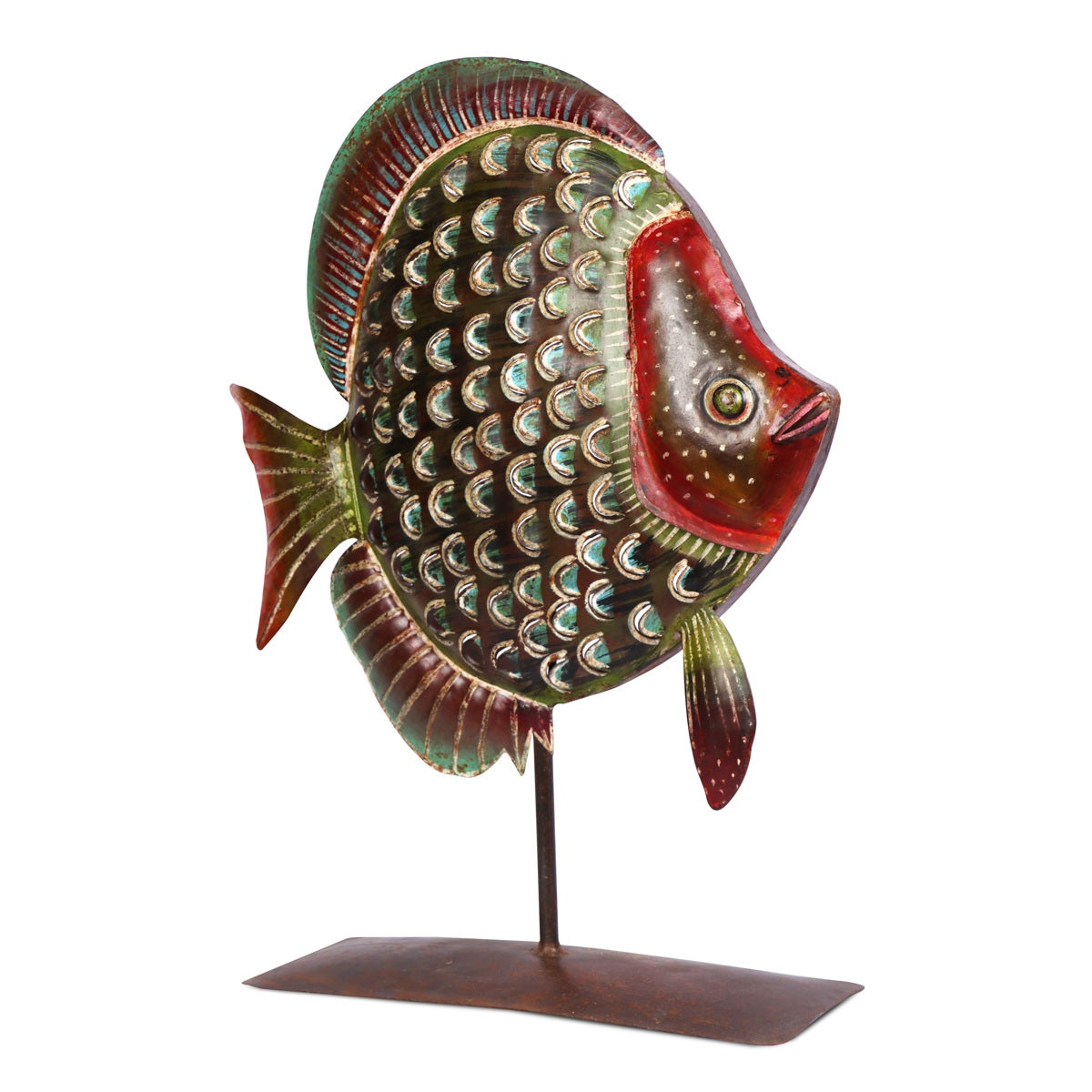 Metal Fish Candle Stand