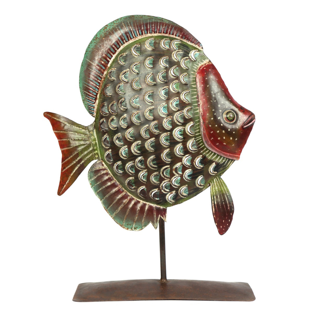 Metal Fish Candle Stand