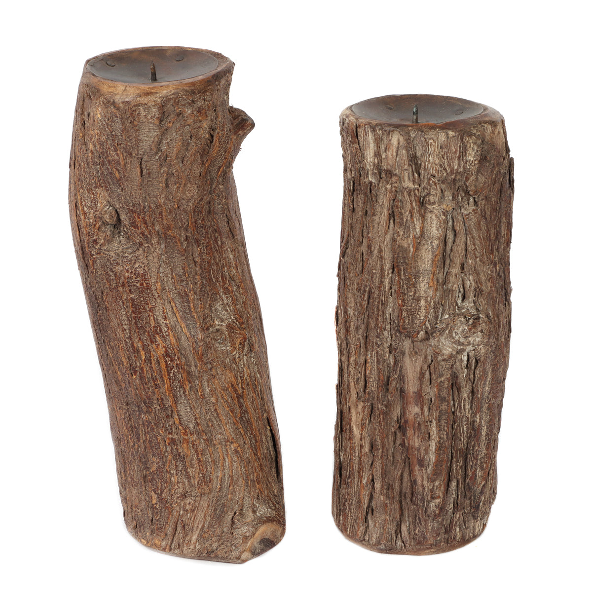 Log Candle Stand