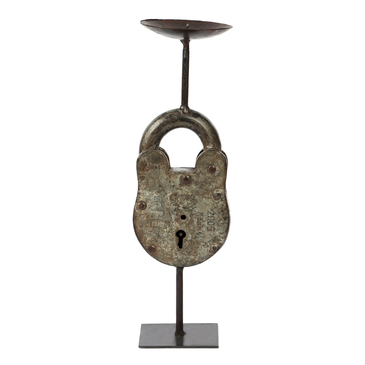 Vintage Lock Candle stand