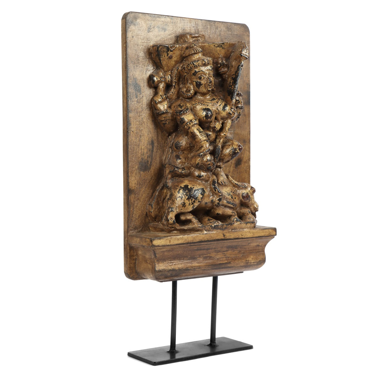 Carved Durga Goddess Panel