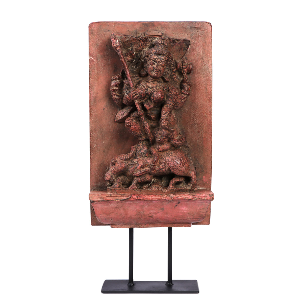 Carved Durga Goddess Panel
