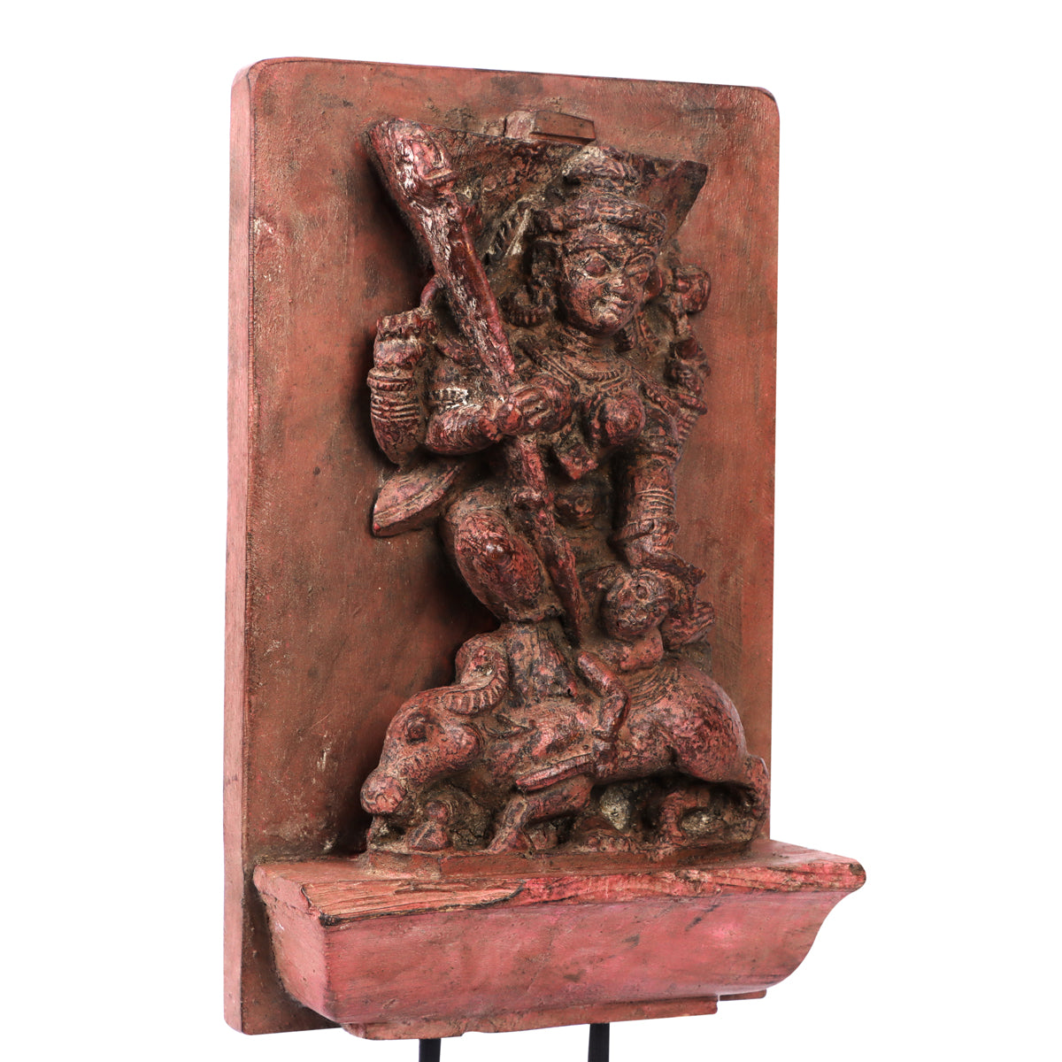 Carved Durga Goddess Panel