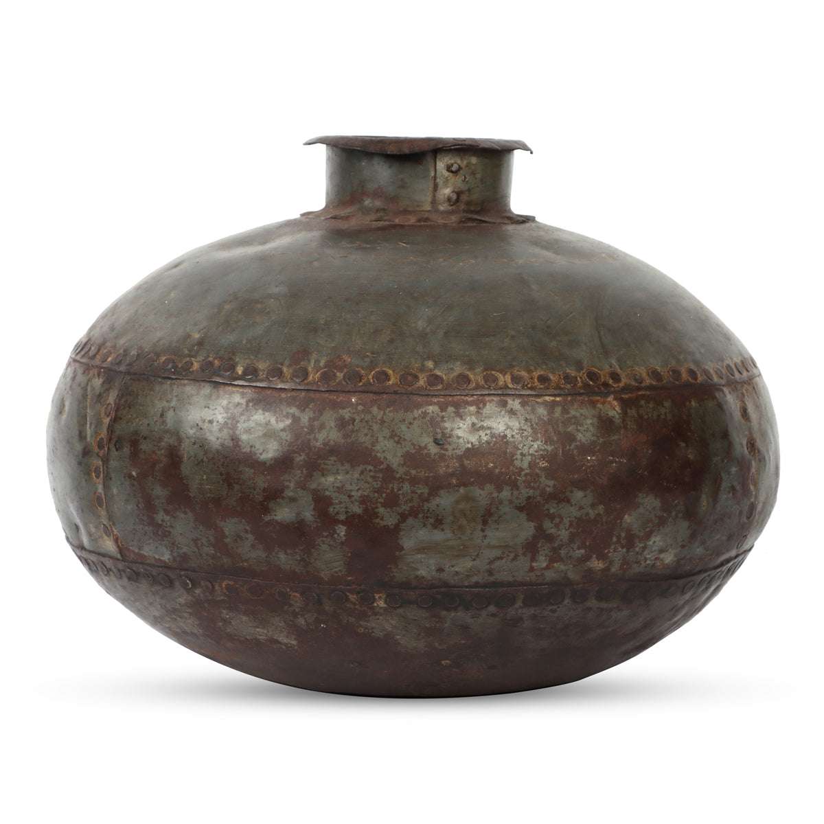 Aged Metal Vessel