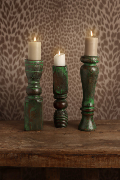 Bedpost candle stand